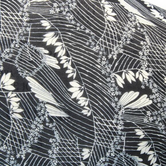 William B Abstract Print Wrap Maxi Dress Tie Waist Collared Neck Button Small - Picture 9 of 10